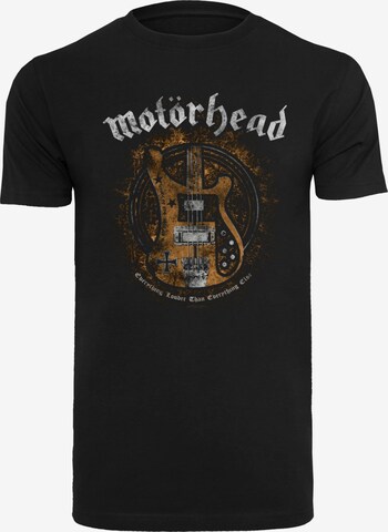 Merchcode Shirt 'Motörhead - Lemmy Bass' in Zwart: voorkant