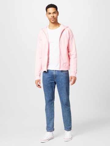 Billionaire Boys Club Zip-Up Hoodie in Pink