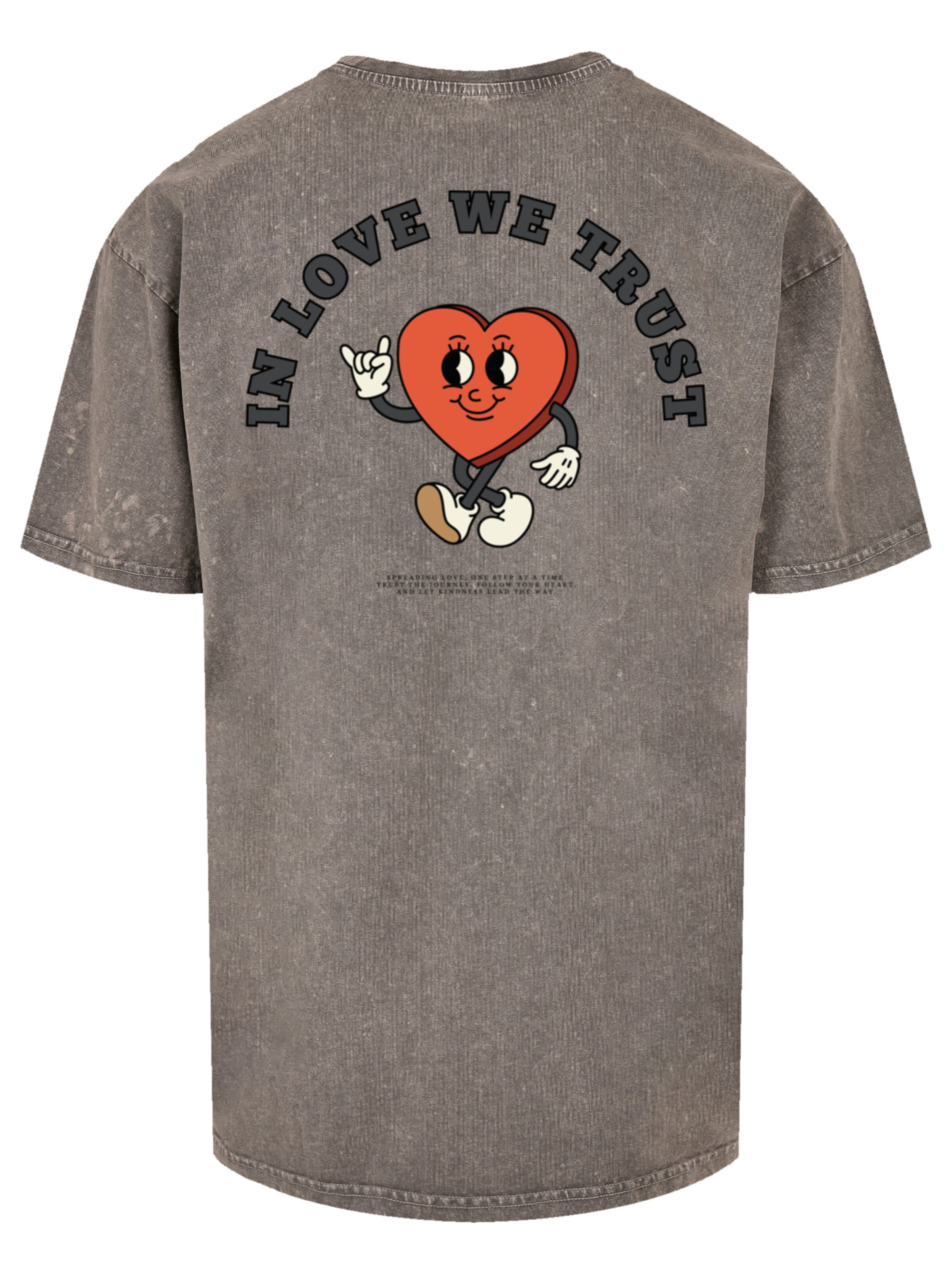 F4NT4STIC Shirt 'Valentines Streetwear' in Grijs