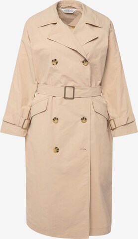 Manteau mi-saison Studio Untold en beige : devant