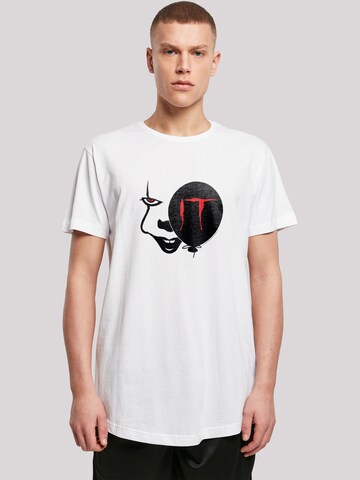 T-Shirt 'IT Pennywise Smile and IT 2017' F4NT4STIC en blanc : devant