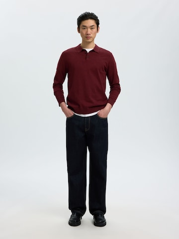 Pull-over 'Berg' SELECTED en rouge