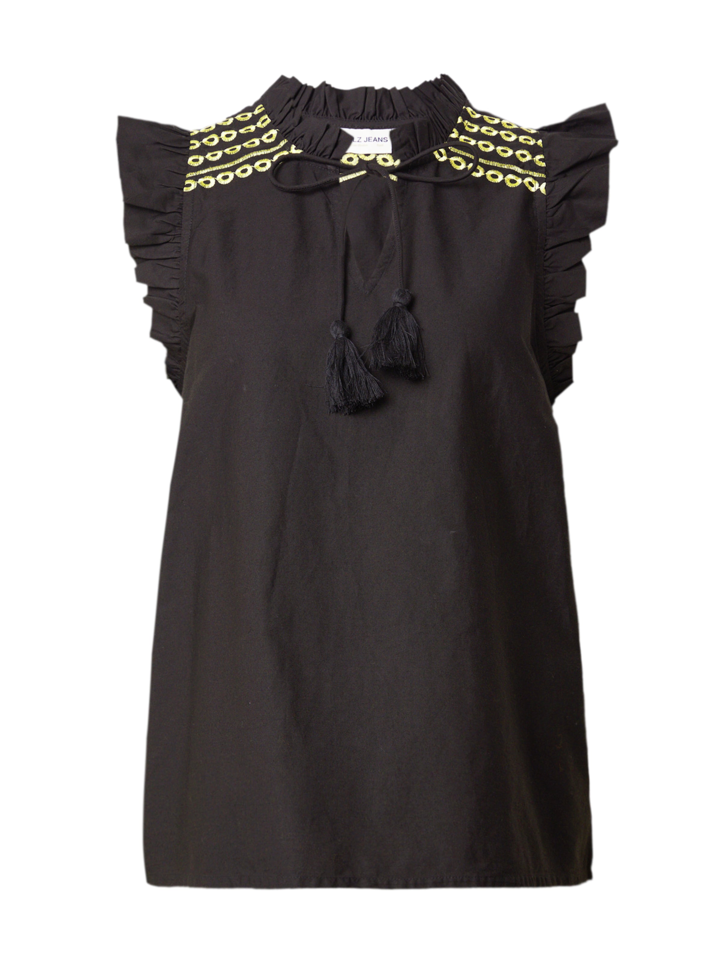 PULZ Jeans Bluse 'CLAIRE' i sort: forside