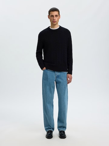 SELECTED - Pullover 'SLMBRAUN' em preto