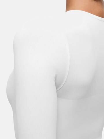 cfab - Body moldeador 'Clean Longsleeve Crewneck Sculpting Bodysuit with String' en blanco