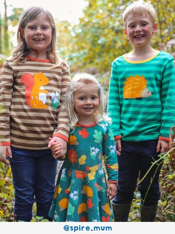 Toby Tiger Kleid in Grün