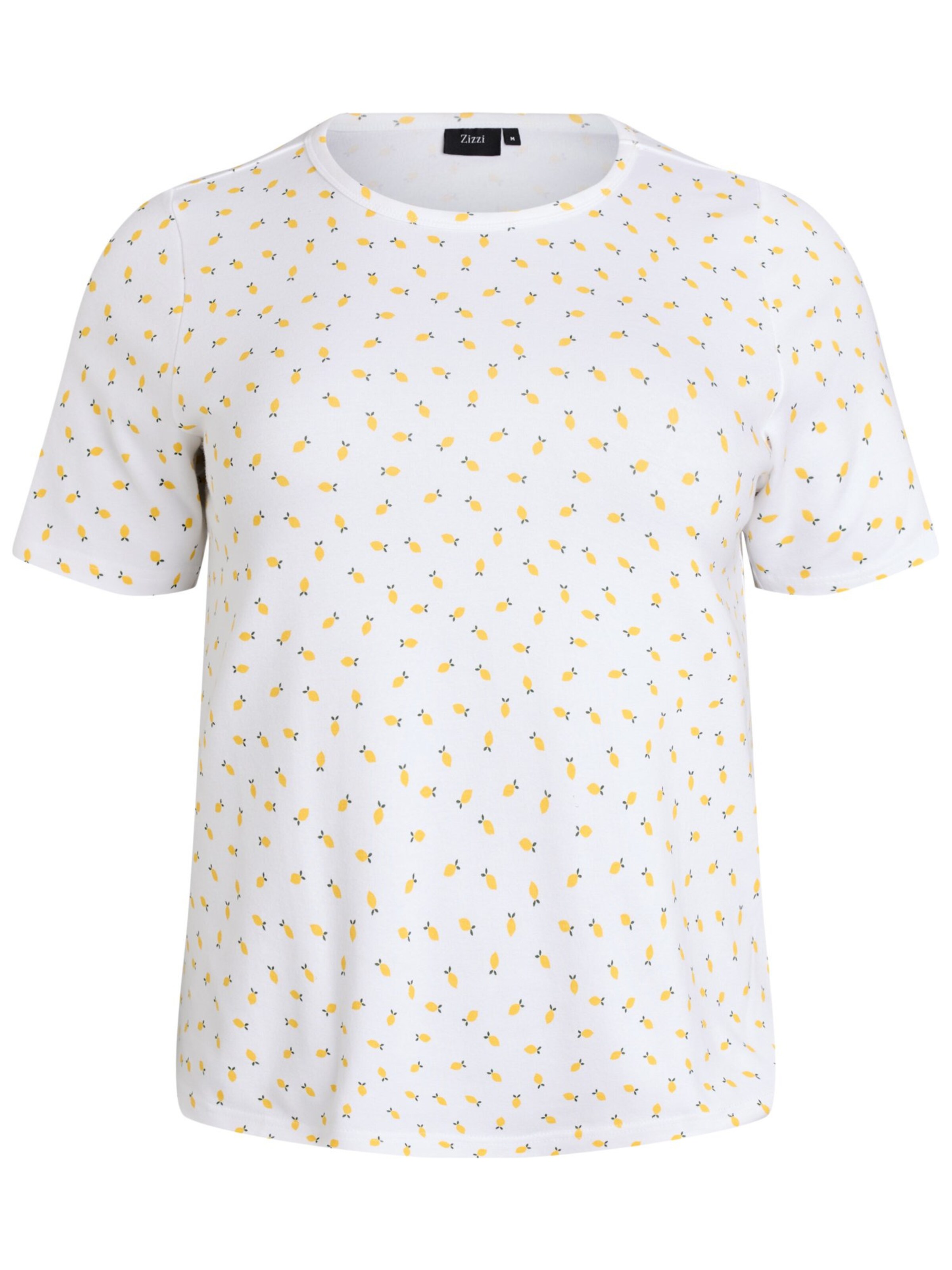 Maglietta 'Luna' di Zizzi in bianco: frontale