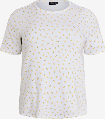 balta Zizzi Marškinėliai 'Luna': priekis