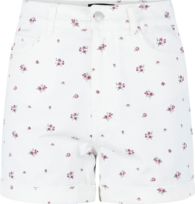 PIECES Regular Shorts 'ELLI' in Offwhite PIECES Regular Shorts 'ELLI' in Offwhite