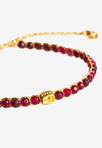 Bracelet 'Rubin' Samapura Jewelry en rouge