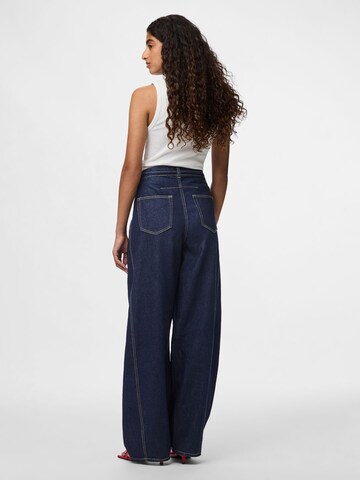 PIECES Baggy Jeans i blå