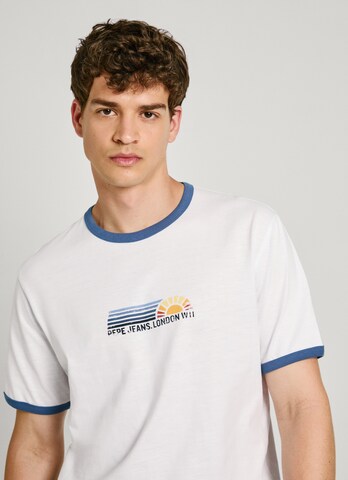 T-Shirt 'Adan' Pepe Jeans en blanc