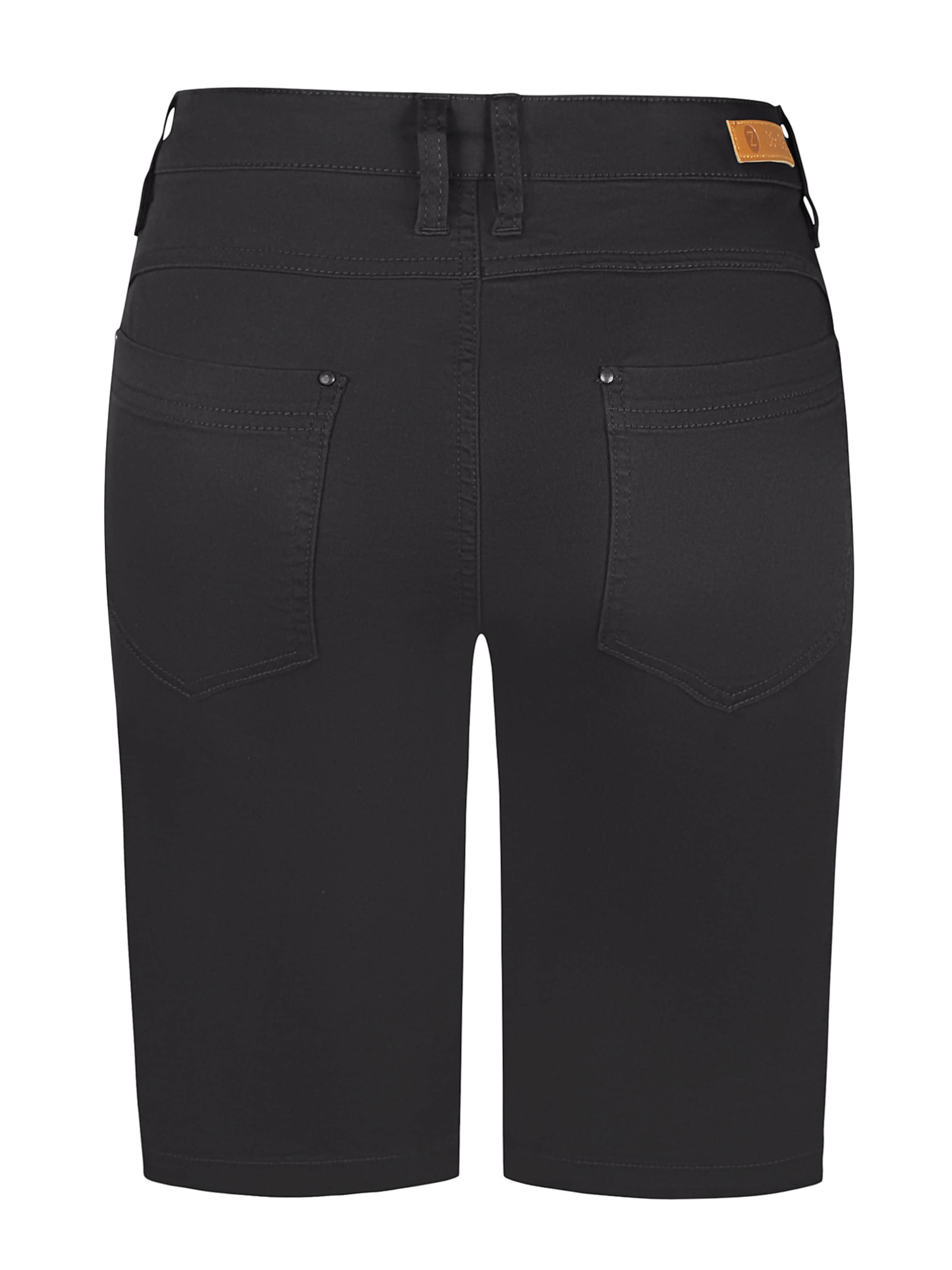 ze-ze Slimfit Bukser 'Sanne 347' i sort