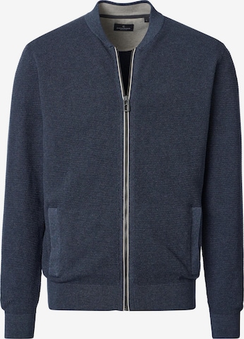 CASAMODA Gebreid vest 'Basic' in Blauw: voorkant