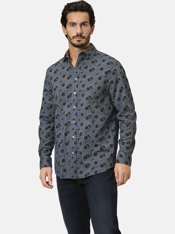 BABISTA Regular fit Overhemd ' Milantara ' in Blauw: voorkant