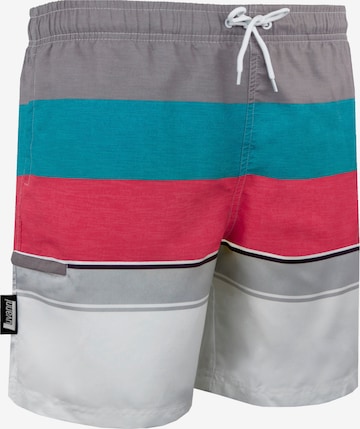 Luvanni Badeshorts 'Boardshorts Style 600 Streifen' in Rot: Vorderseite