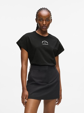 Karl Lagerfeld Majica 'RUE ST-GUILLAUME' | črna barva: sprednja stran