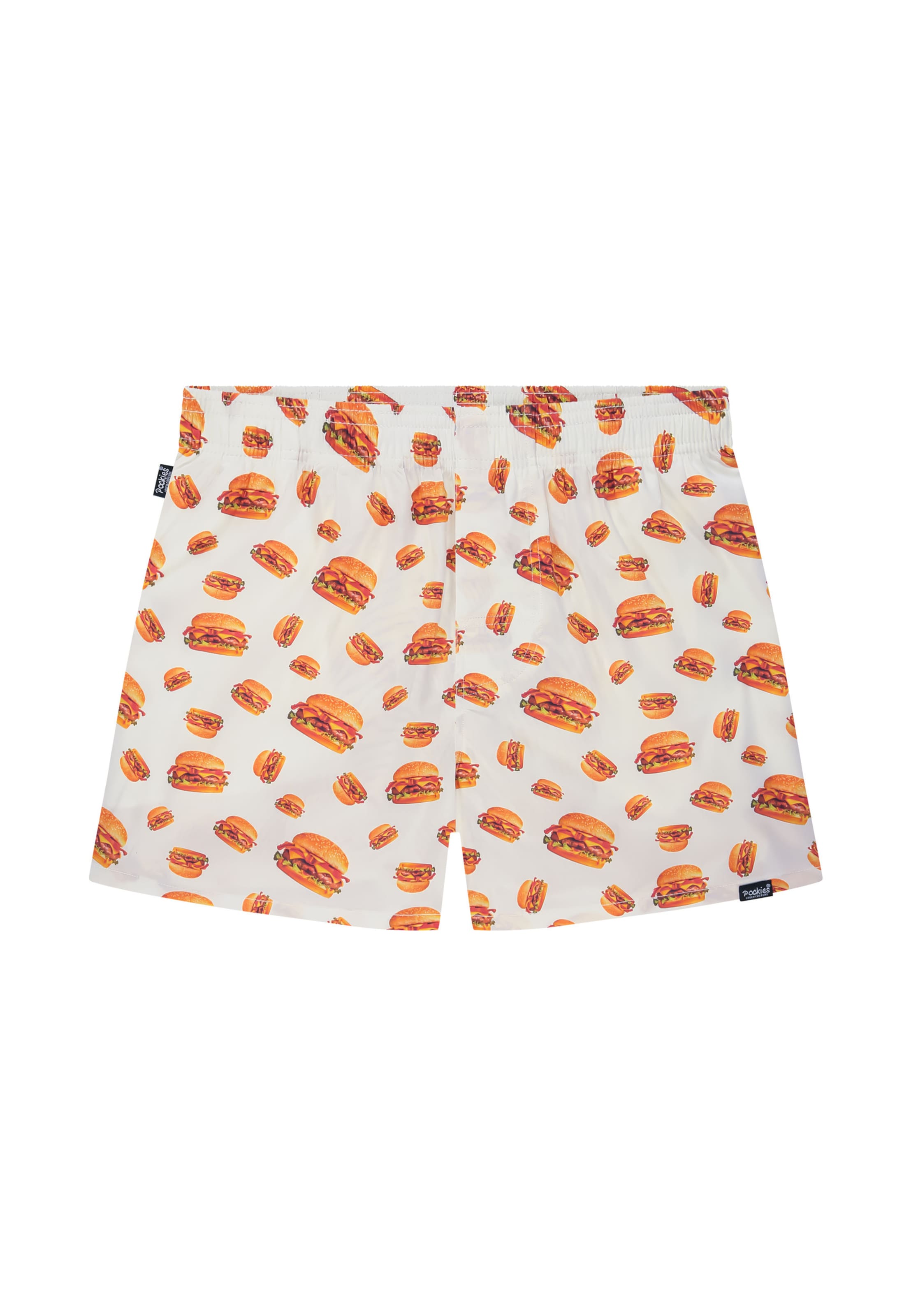 Pockies Boxershorts 'Burgers 'n' Fries' in Zwart