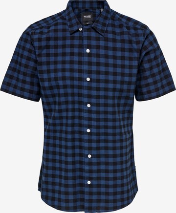 Chemise 'ALVARO' Only & Sons en bleu : devant