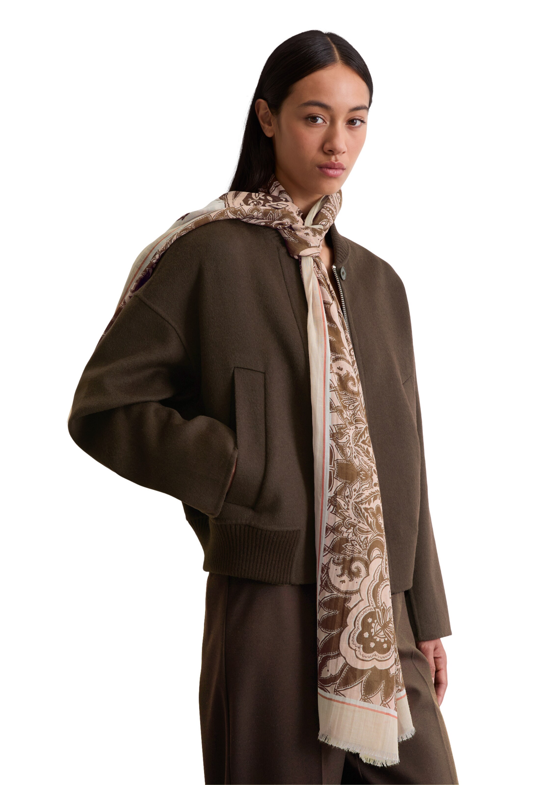 Écharpe Marc O'Polo en rose : devant