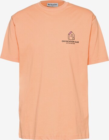 On Vacation Shirt 'Mi Casa' in Orange: predná strana