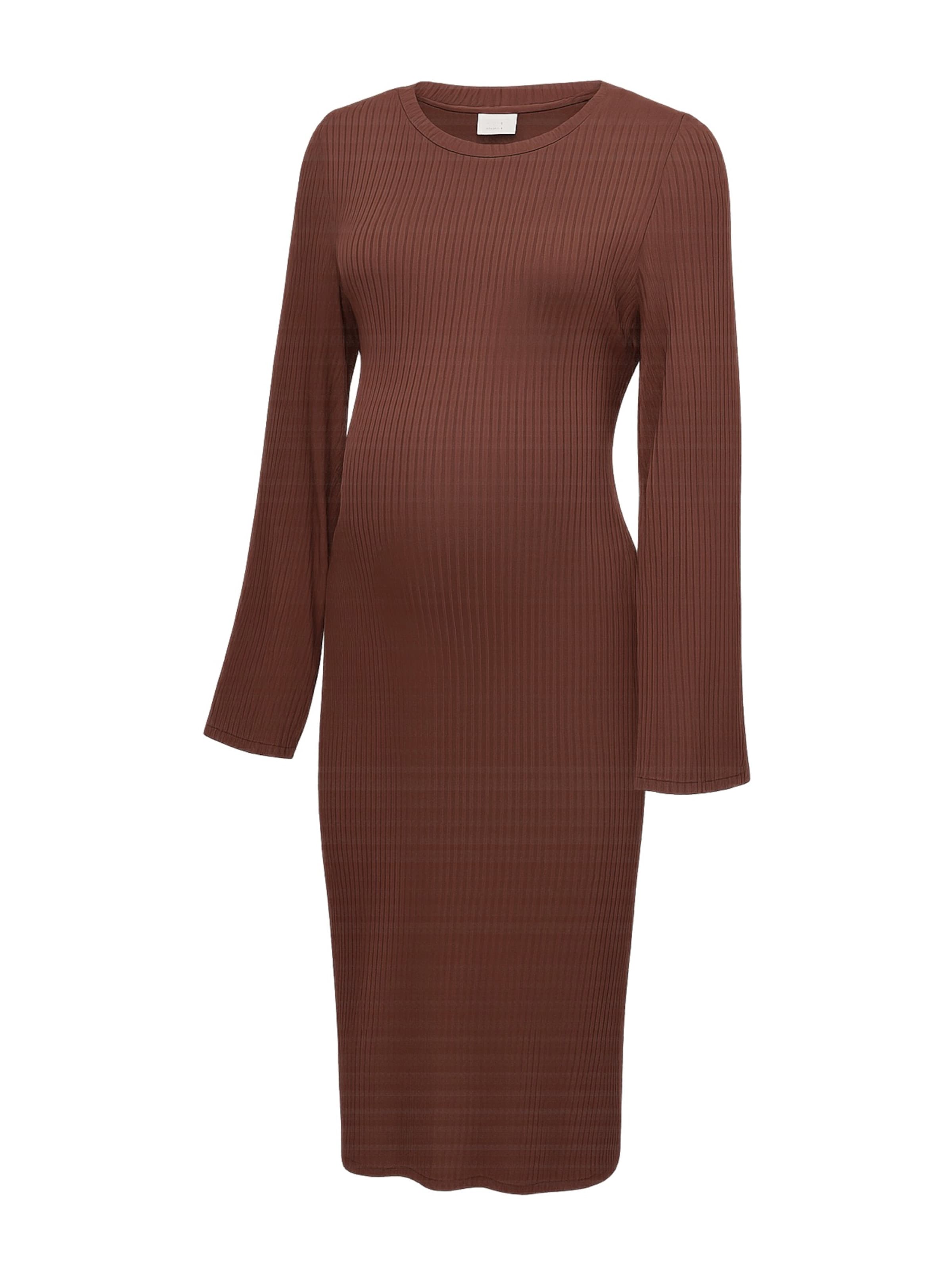MAMALICIOUS - Vestido en marrón: frente