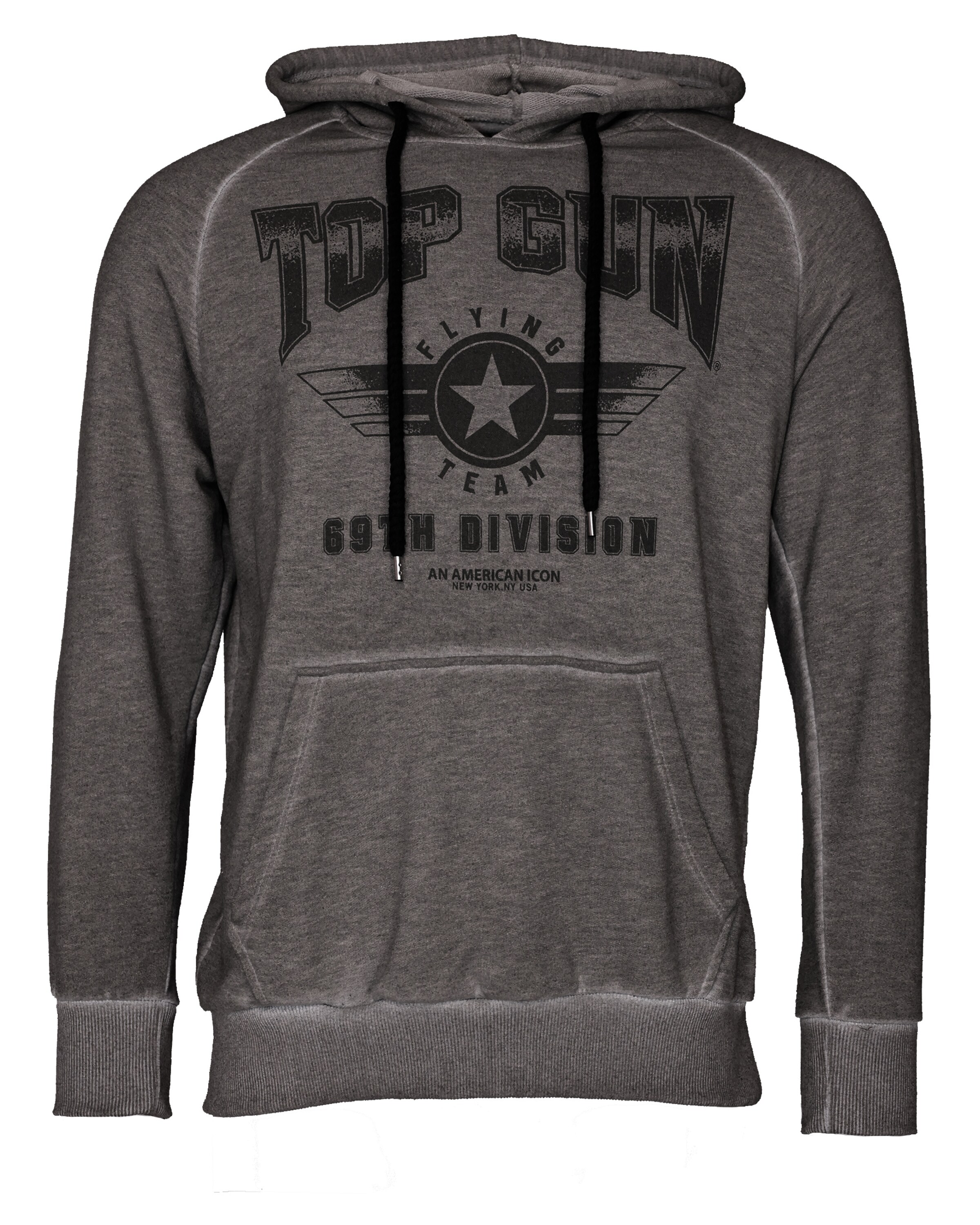 TOP GUN Sweatshirt in Grau: Vorderseite