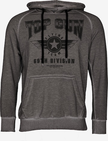 TOP GUN Sweatshirt in Grau: Vorderseite