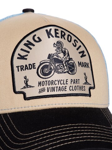 King Kerosin Cap 'Motorcycle Part and Vintage Clothes' in Beige