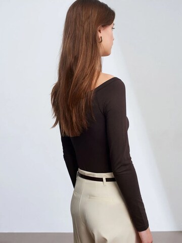 Shirtbody Dilvin en marron