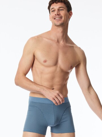 SCHIESSER - Calzoncillo boxer en azul: frente