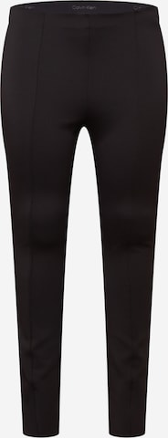 Pantaloni de la Calvin Klein Curve pe negru: față