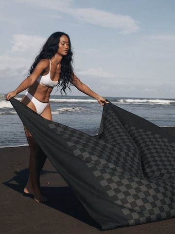 woodsandwaves - Toalla de playa 'Midnight Coast XXL' en negro