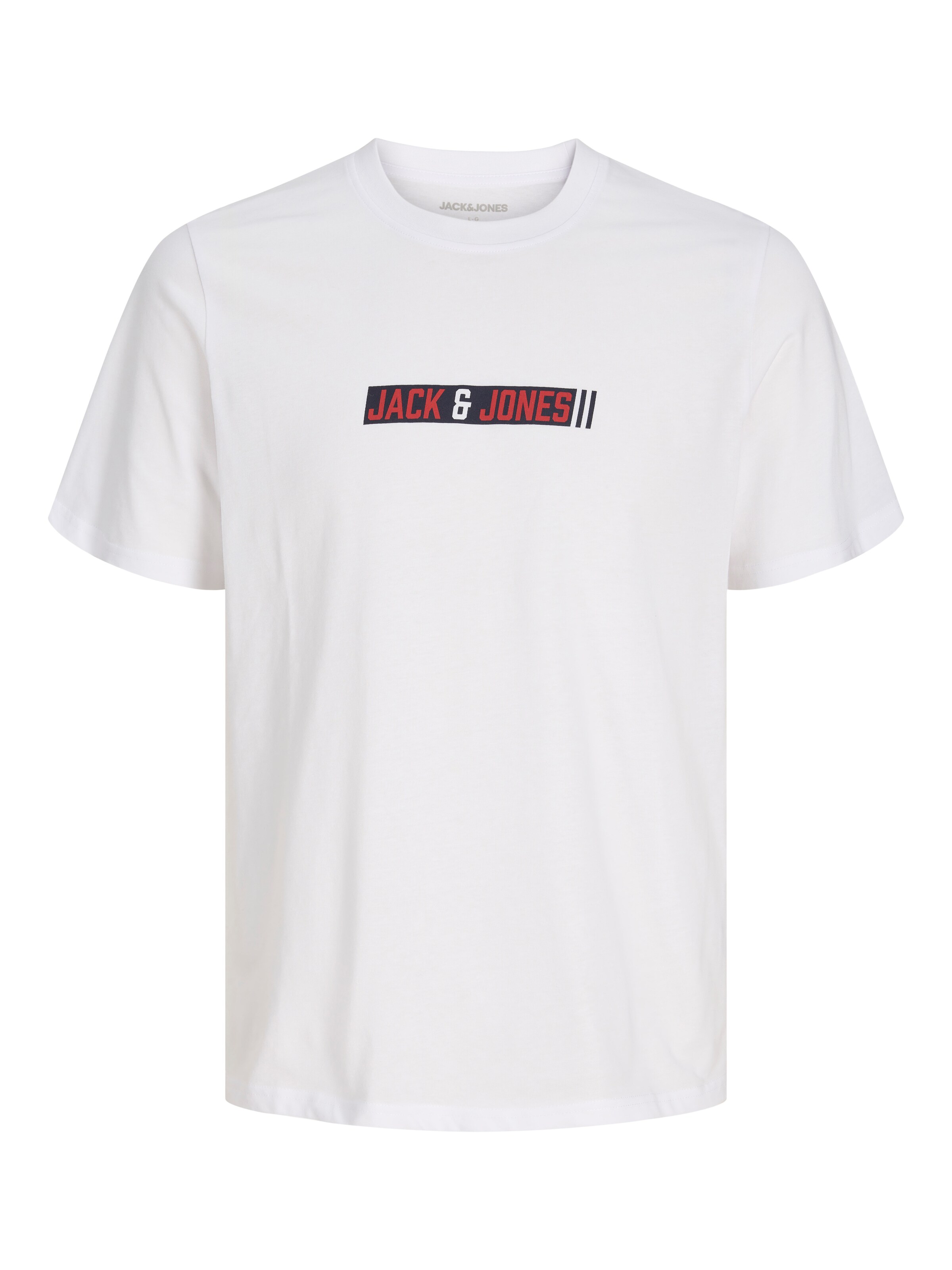 JACK & JONES T-Shirt in XS in rot / schwarz / weiß, Produktansicht