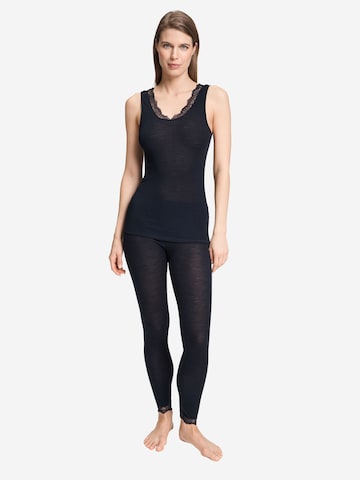 Hanro Top ' Woolen Lace ' in Zwart