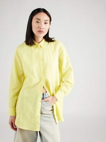 Camicia da donna di ESPRIT in giallo: frontale