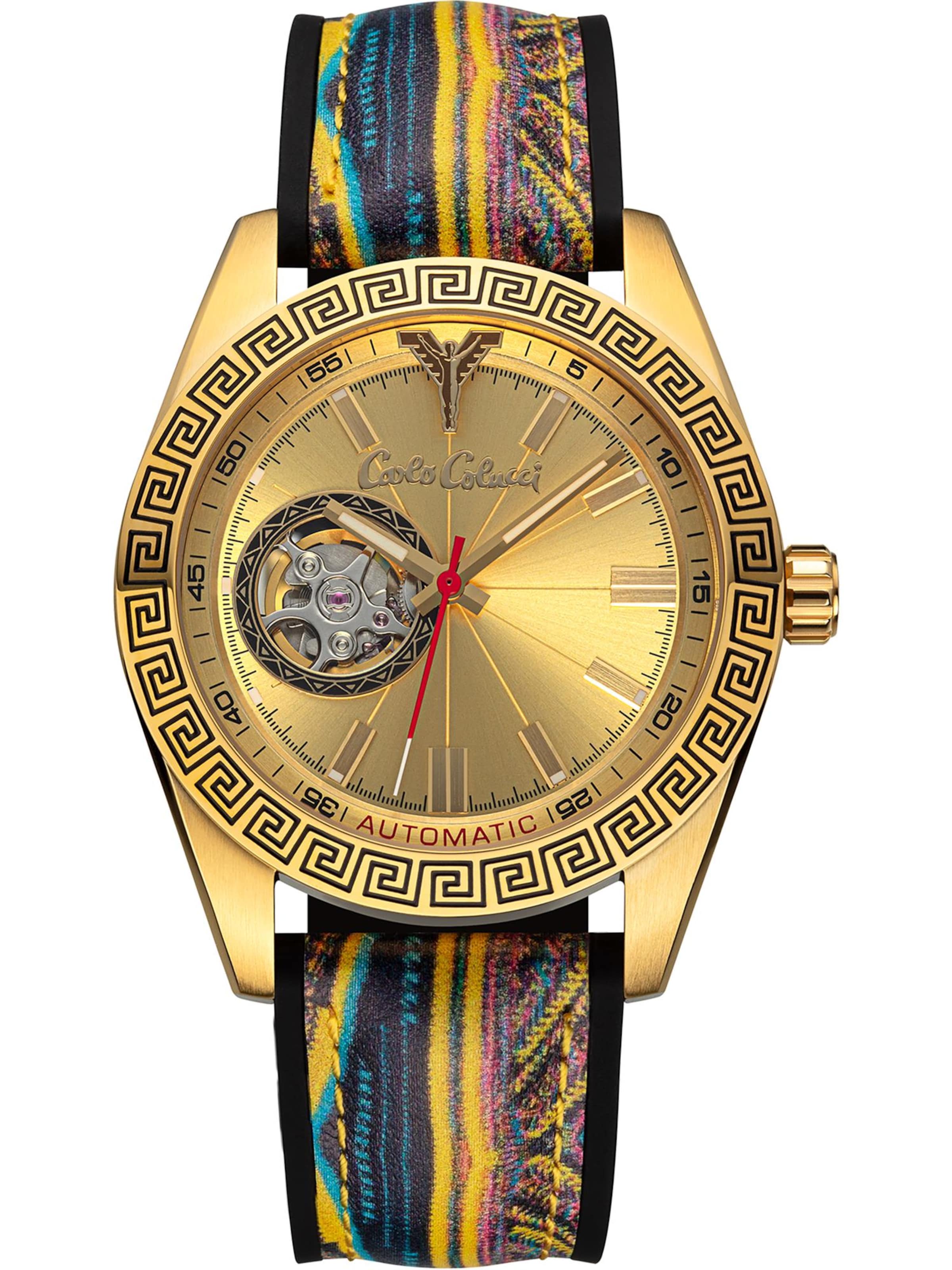 Carlo Colucci Uhr  ' Duca ' in gold / mischfarben, Produktansicht