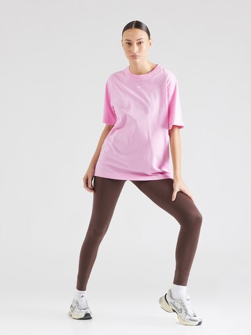 NIKE Skinny Sportovní kalhoty – hnědá