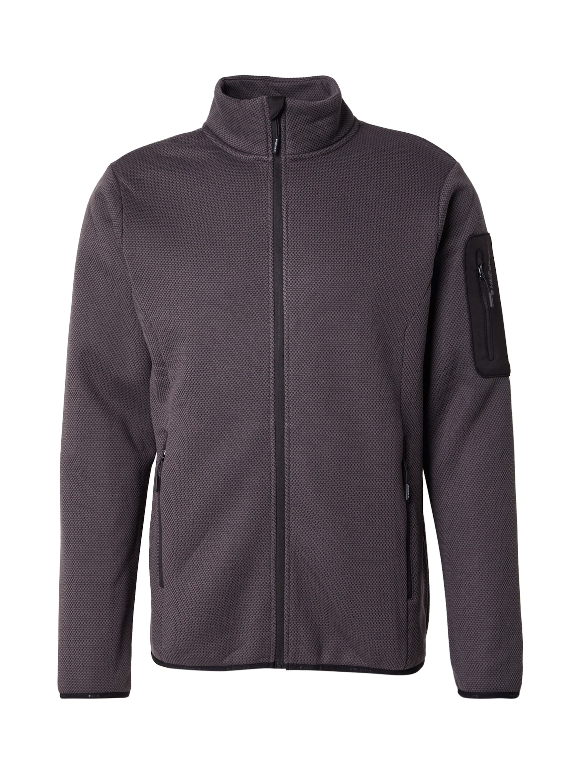 ICEPEAKOutdoor jakna 'BREDSTEDT' - siva boja: prednji dio