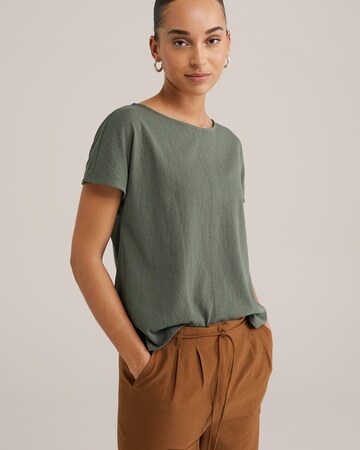 WE Fashion Majica | zelena barva: sprednja stran