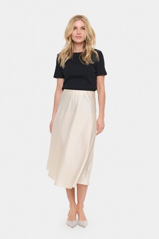 SAINT TROPEZ Nederdel i beige