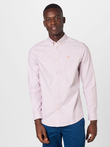 SCOTCH & SODA Regular fit Button Up Shirt in Pink: front