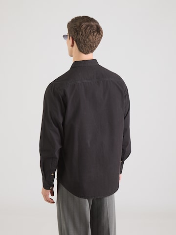 GUESS JEANS Regular Fit Skjorte i sort