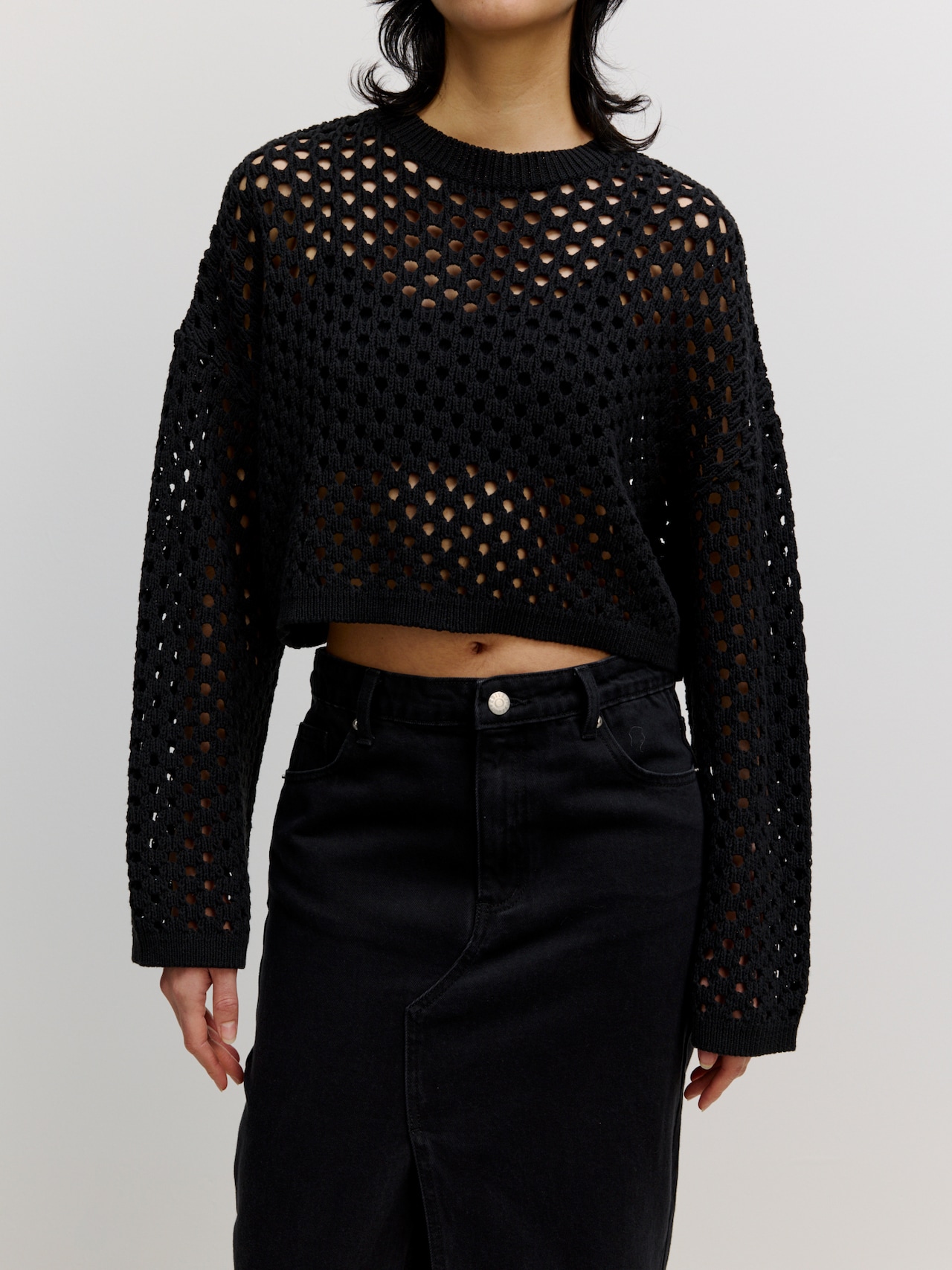 EDITED Produits Pull-over 'Yella' noir