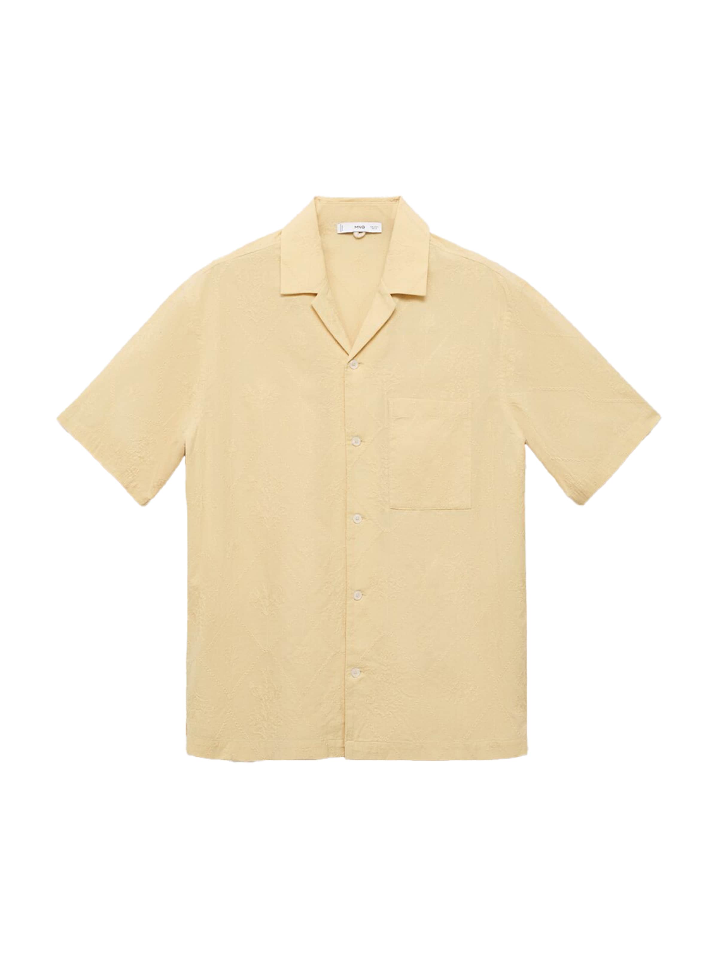 MANGO MAN Comfort Fit Košeľa 'ESVEDRA' - Béžová: predná strana