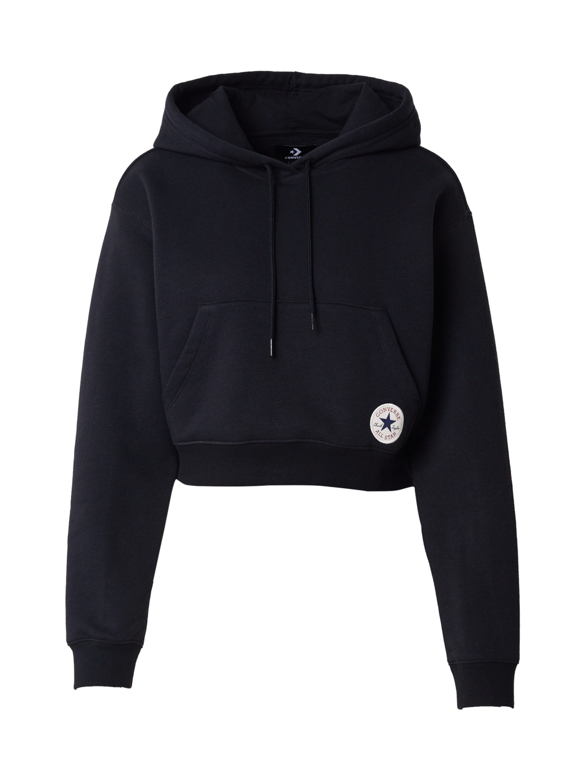 CONVERSE Tréning póló 'CHUCK' - fekete: elől