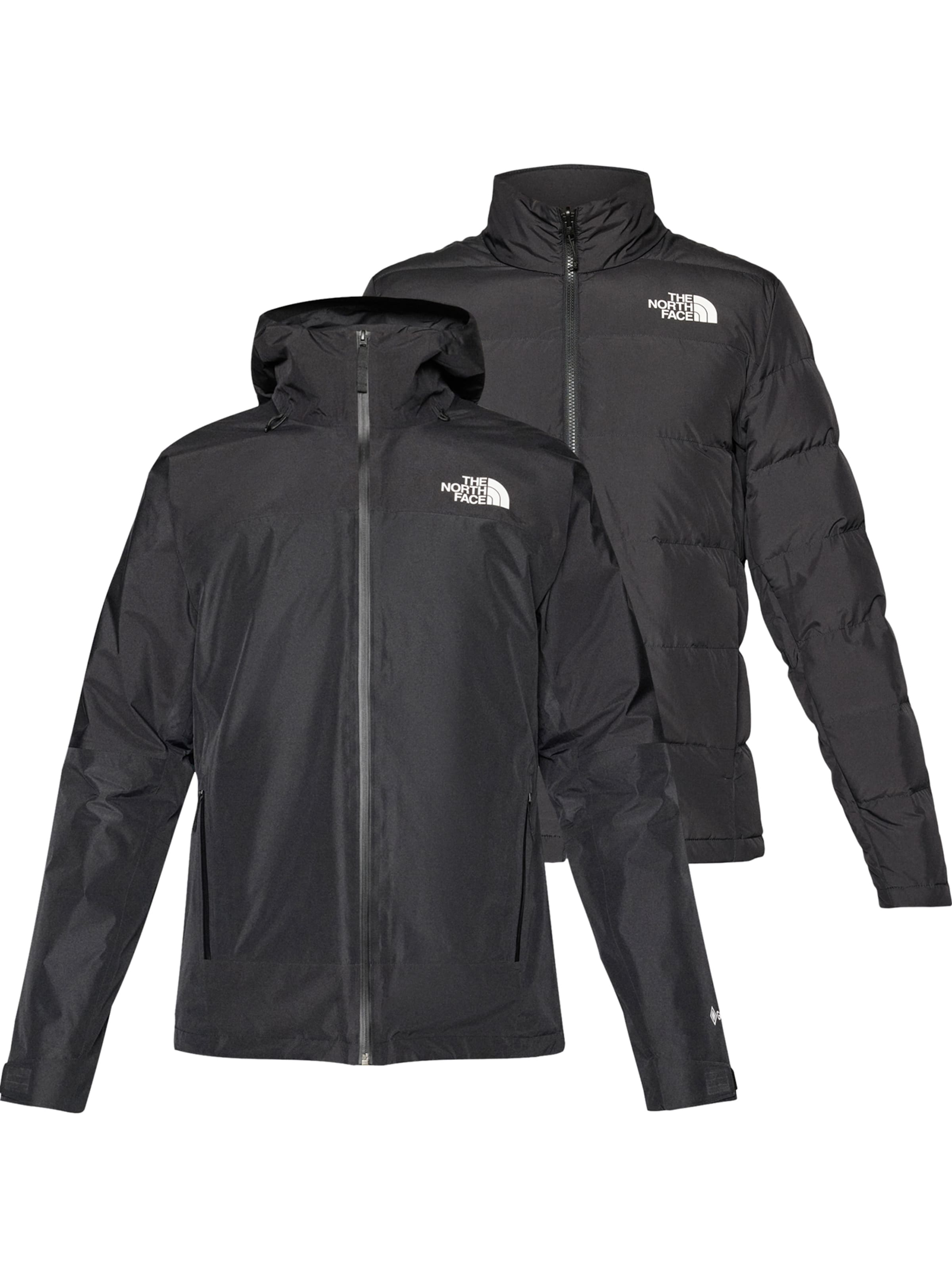 THE NORTH FACE Αθλητικό μπουφάν 'MOUNTAIN' σε μαύρο: μπροστά
