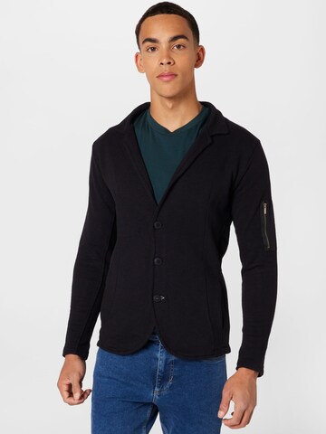 Key Largo - Ajuste regular Chaqueta saco 'BOMBAY' en negro: frente