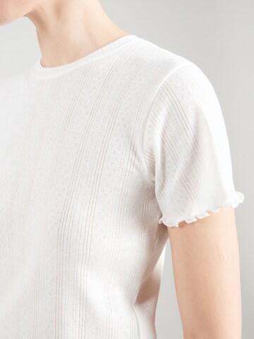 Maglietta 'PCFIA' di PIECES in bianco
