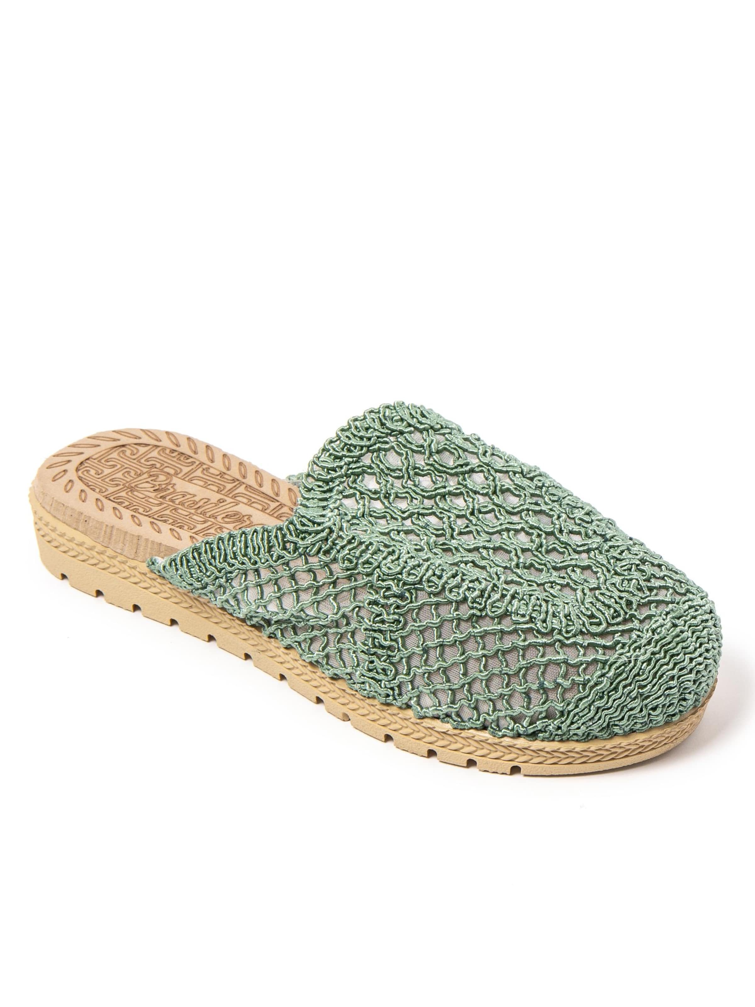 Brasileras Huisschoenen 'Suna' in Groen